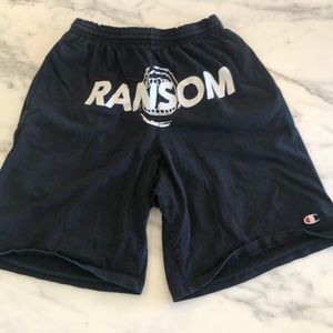 Men’s small Authentic Champion x Ransom Shorts